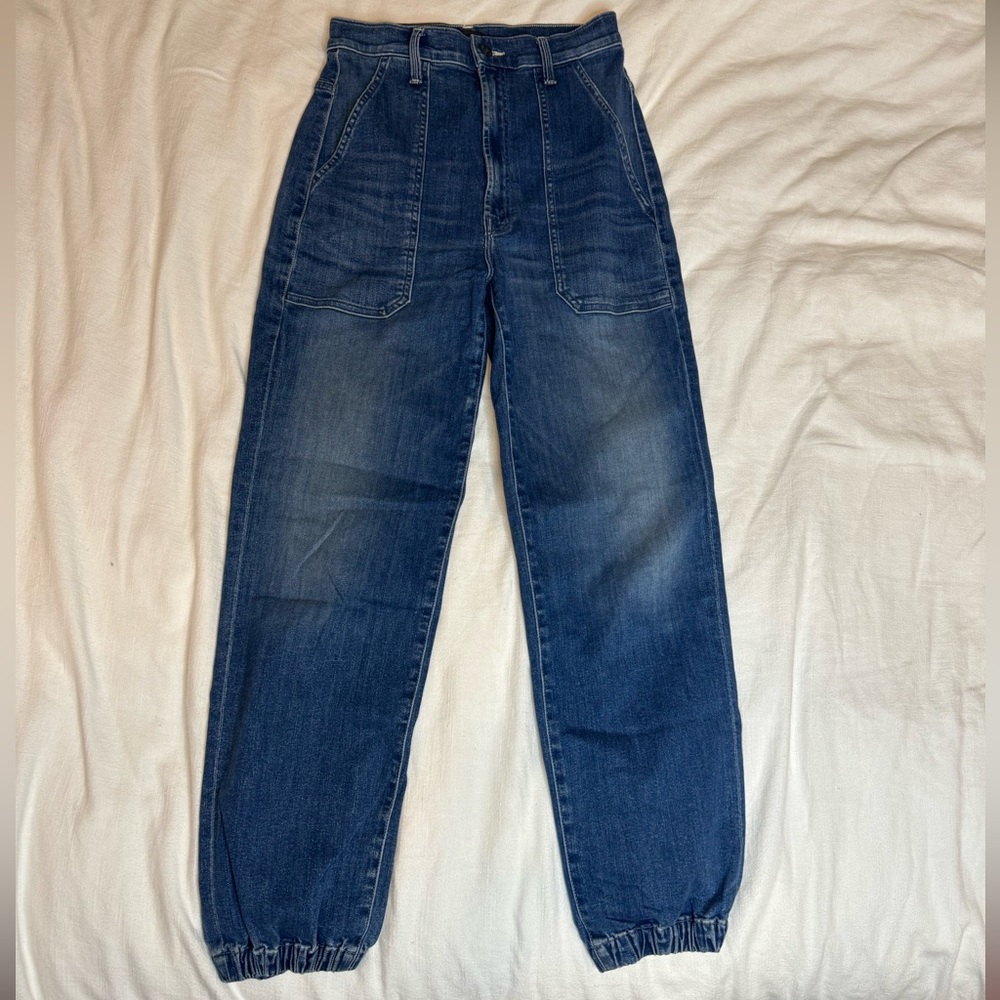 MOTHER The Wrapper Patch Springy Ankle in Wish on a Star Size 26